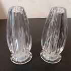 Set Of Mikasa Park Lane Clear Crystal Salt And Pepper Shakers