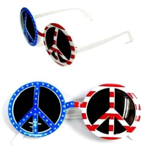 COMPRA 1 PAR OBTÉN 1 GRATIS VASOS DE FIESTA SIGNO DE LA PAZ EE. UU. #194 HIPPIE NUEVO - Imagen 1 de 1