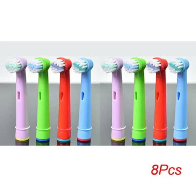 8pcs Children Tooth Brush Heads For Oral-B Electric Toothbrush Fit Advance Power - Image 1 of 3