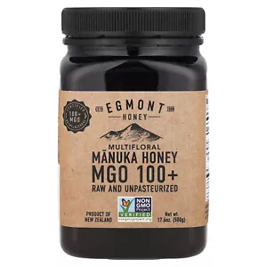 Multifloral Manuka Honey, Raw And Unpasteurized, MGO 100+, 17.6 oz (500 g) - Picture 1 of 2