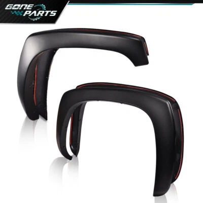 Wheel Fender Flares Fit For GMC Sierra Chevy Silverado 99-07 Matte Factory Style Foto 1 de 4