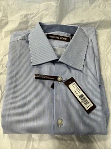 NWT Michael Kors Dress Shirt Blue/white Striped Big Boys Size 20 - Picture 1 of 5