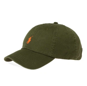 NUOVO POLO Ralph Lauren Uomo Classico Sport Cappello/Berretto Regolabile-Armadillo/Arancione - Foto 1 di 2