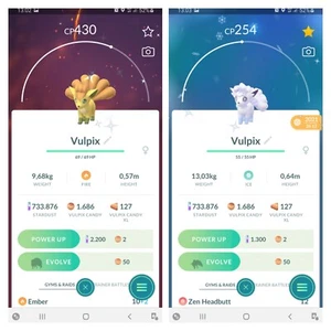 ✨Shiny Vulpix, Kanto and Alolan, Pokèmon Go, registrado o ultra amigos - Imagen 1 de 3