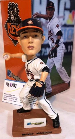 2013 FREDERICK KEYS MANNY MACHADO SGA BOBBLEHEAD PADRES ~ NIB Cover