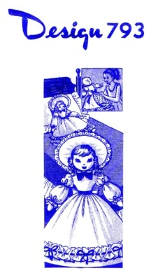 Southern Bed DOLL Pajama Bag Pattern Mail Order Design 793 - Image 1 of 4