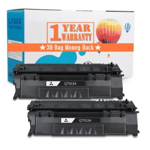2PK Q7553A 53A Toner Cartridge For HP LaserJet P2015N P2015X P2015dn MFP M2727nf - Picture 1 of 5