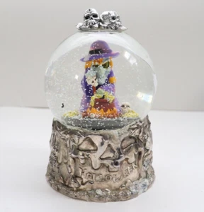 Vintage Snow Globe Wallace Silversmiths Witch Halloween Horror - Picture 1 of 5