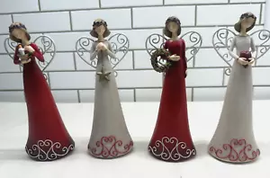 Christmas Winter Angels Set Of 4 Valerie Parr Hill - Picture 1 of 3