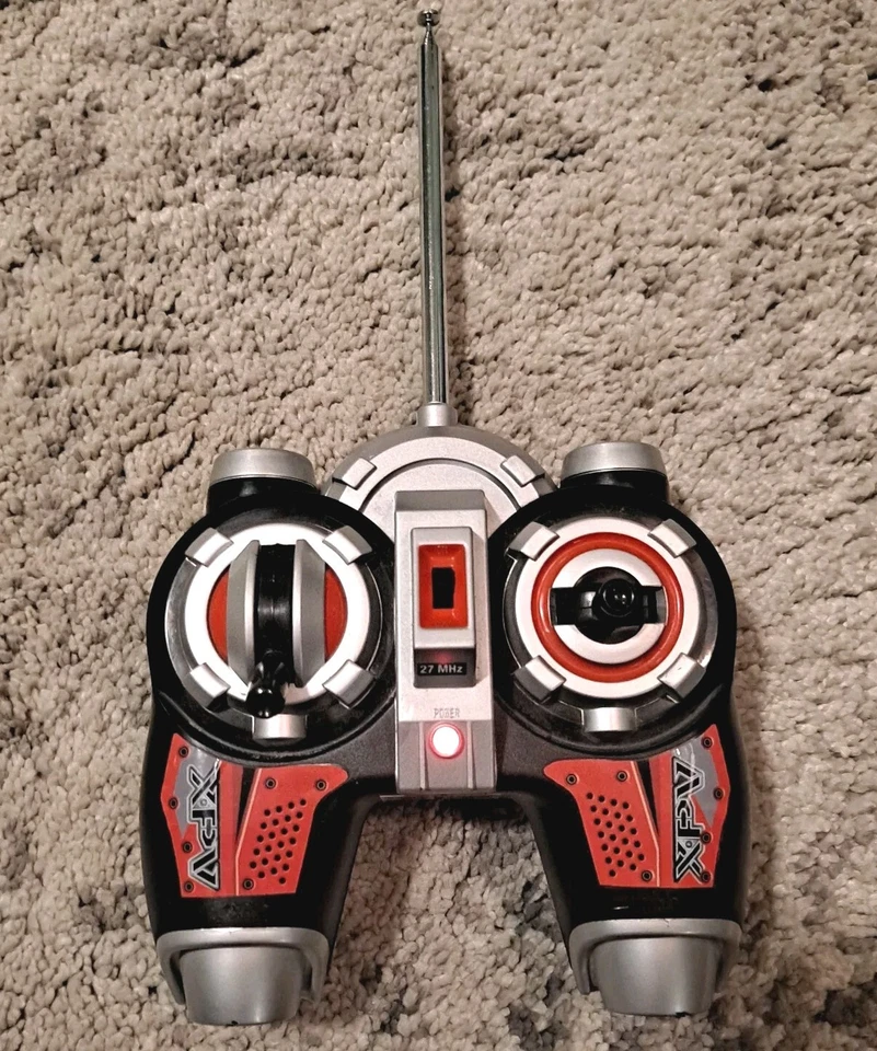 XPV Shadow Hawk Red 27 MHz Jakks Pacific 2006 RC Stealth Airplane  Controller  - Image 1 of 4