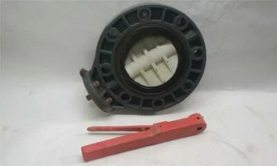 Colonial 5.5" Butterfly Valve, Sch 80 PVC w/ Handle - Image 1 of 4