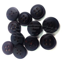 PACK OF 10 18mm BROWN CRACKED PATTERN PLASTIC BUTTON BUTTONS BTN 27174-28 