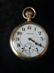 Hermoso Reloj Ferroviario Hamilton 992 1922 21 Joyas Estuche Oscilante Funcionando - Imagen 1 de 15