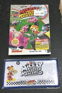 Disney JR Mickey & the Roadster Racers DVD w/License Plate Slipcover INV-5604 - Picture 1 of 2