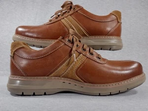 Clarks unstructured mens shoes New Ramble Go Mens 8 XW Brown Leather 21951 NEW - Picture 1 of 15