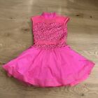 WEISSMAN Costumes Dance Girls Ballet Tutu Dress Ballerina Pink Sequin IC sz  6-8