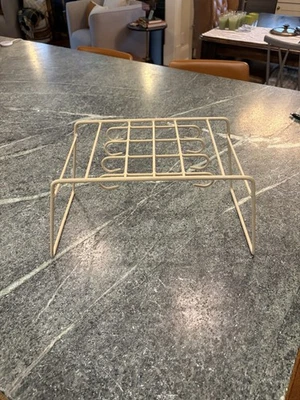 De Colección Rubbermaid Recubierto de Almendra Alambre Plato Secado Plato Portavasos Años 60 MCM Foto 1 de 4