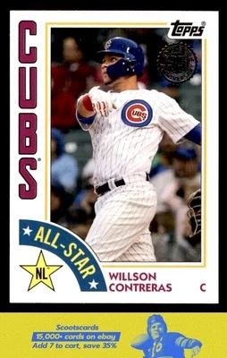 2019 Topps Willson Contreras 1984 Topps Baseball 35th Anniv. All-Stars #84AS-WC - Image 1 of 2