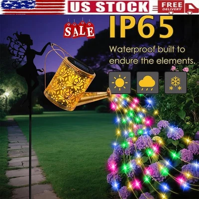 Solar Watering Can Lights Waterproof LED String Lights Outdoor Landscape Garden - Image 1 of 4