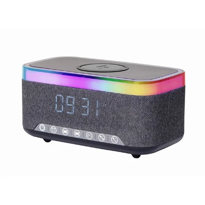 LED Radiowecker Funkuhr Bluetooth 5.3 Lautsprecher Digital Wecker Alarm Kinder - Bild 1 von 4