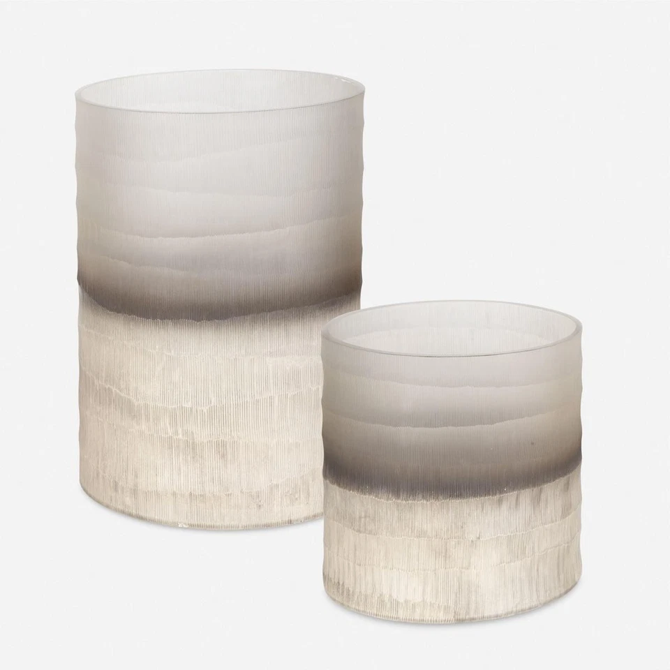 Uttermost 18206 Ombra 12.8 X 9.1 英寸花瓶,2 件套 — 第 1/4 张图片