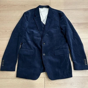 Todd Snyder Men’s Italian Corduroy Sutton Jacket Navy Two Button Blazer Size 42R - Picture 1 of 9