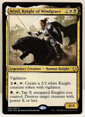 Aryel, Knight of Windgrace - #192-MTG-Dominaria-Regular-LP - Image 1 of 2
