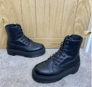 Dr Martens Jadon II Mono Vegan Leather Platform Boots Size UK 6 EU 39 - Picture 1 of 6