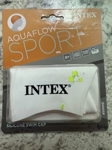 INTEX cuffia da bagno in silicone bianca taglia unica per tutte le squadre di nuoto acqua aerobica nuova - Foto 1 di 3