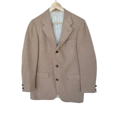 Blazer de pelo camel tostado Lords of London Patrick James abrigo deportivo chaqueta 42R de colección Foto 1 de 4