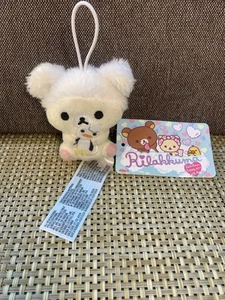 San-X Korilakkuma Mini Peluche Rilakkuma 2024 Elastico Appendiabiti Pinguino - Foto 1 di 10