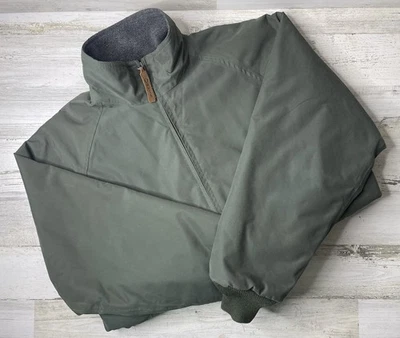 Orvis Softshell Fleece Lined Bomber Hunting Work Jacket Green Men’s Size: M EUC! - Image 1 of 4