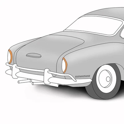 2 peças vedações de borracha tira meteorológica para 1960-69 tipo 1 VW Karmann Ghia lente de lanterna traseira - Imagem 1 de 4