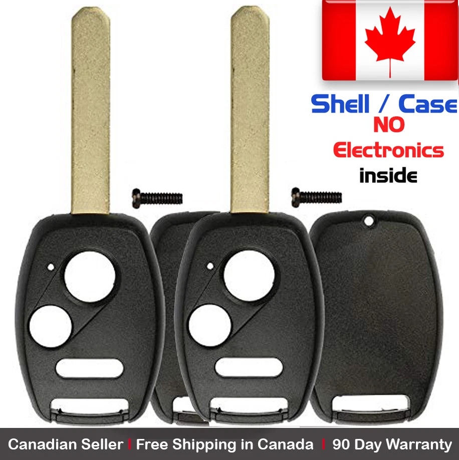 2x New Replacement Keyless Key Fob For Honda & Acura - Shell / Case Only - Image 1 of 1