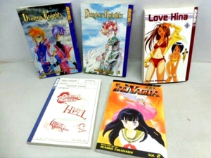 Manga Japanese Book Comics Dragon Lights-Love Hina-TOKYOPOP SNEAKS LOT of 5 VGC - Picture 1 of 2