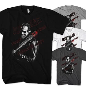 Herren T-Shirt Saviors Negan Totenkopf Walking Lucille schläger Dead Neu NS11217 - Picture 1 of 5