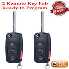2 For 2000 2001 2002 2003 2004 2005 Audi S4 Keyless Entry Flip Remote Key Fob