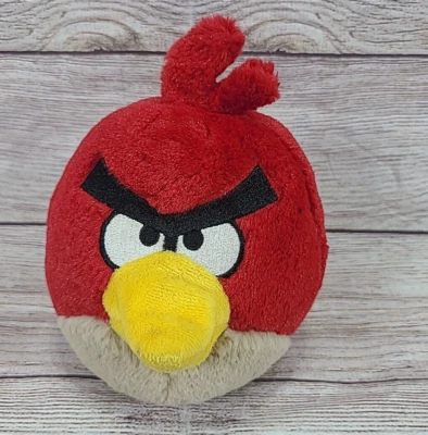 Angry Birds Plush Red Stuffed Animal Toy Commonwealth 5" 2010 No Sound - Image 1 of 4