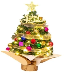 Mini Christmas Tree Artificial Small Christmas Tree with 60CM Brilliant Green - Picture 1 of 8