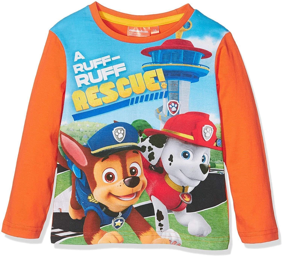 Boys Paw Patrol Long Sleeve T-Shirt / Top Orange 3 Years / 98 cm - Image 1 of 1