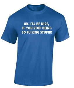 Camiseta para hombre sarcástica divertida insulto regalo pub hombre mujer humorística seré bonita - Imagen 1 de 9