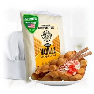 OldSoul Bubble Waffle Mix | 5 lbs | Egg Waffle Batter Mix | 28 Vanilla Waffles - Picture 1 of 8