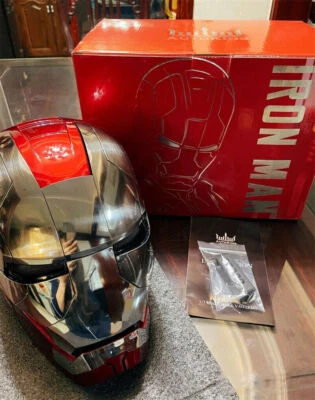 US Stock AUTOKING Iron Man MK5 Helmet 1:1 Voice-controlled Wearable Cosplay Prop
