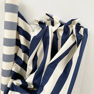 "stoffdesign!"SALE% MAMBO*Baumwolle creme blau Streifen Meterware Nya Nordiska - Bild 1 von 9