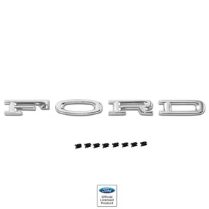 1965~1966 Mustang Hood Emblem F O R D / 4 Piece Letter Sets EM3654 - Bild 1 von 2