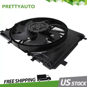 Brand New Radiator Cooling Fan For Mercedes Benz C300 2010-2015 Glk350 2009-2014 - Picture 1 of 7