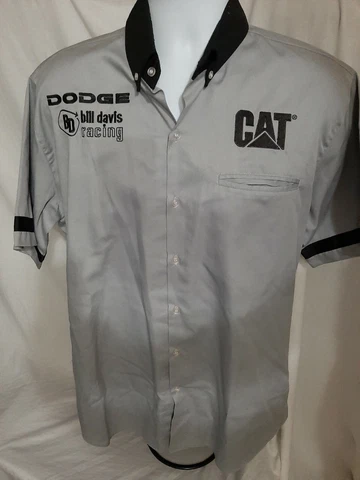 Ward Burton Bill Davis Racing Dodge Team Issued Caterpillar Large Pit Crew Shirt Cover