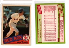 1985 Topps Collectors Edition TIFFANY Wade Boggs--Boston Red Sox