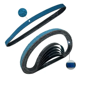 PREMIUM 1/2" X 18" (13mmx450mm) ZIRCONIA SANDING BELTS 20 PACKS!! 60+120 GRITS! - Picture 1 of 8