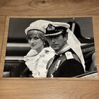 Princess Diana marriage to Prince King Charles - original rare press photograph